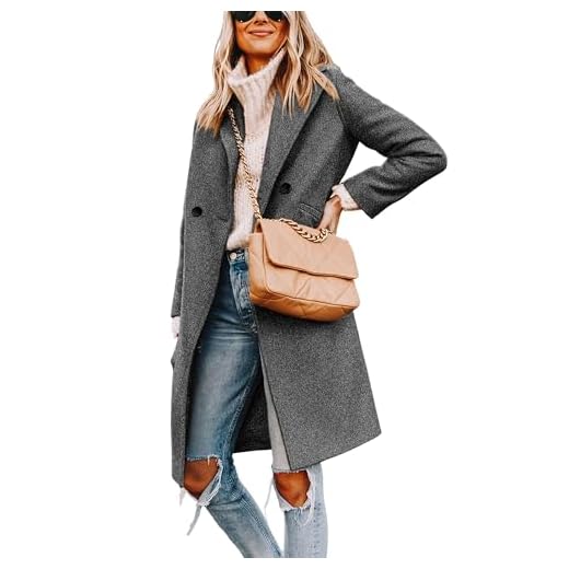 17+ Fall Outfit Ideas for Women That Always Look Stylish Grey Wool Coat