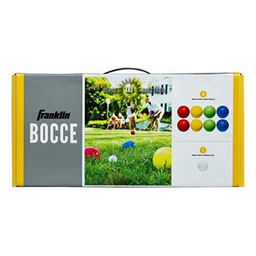 Franklin Sports Bocce Ball Starter Set, 8 All Weather Bocce Balls and 1 Pallino, Beach, Backyard Lawn or Outdoor Party Game