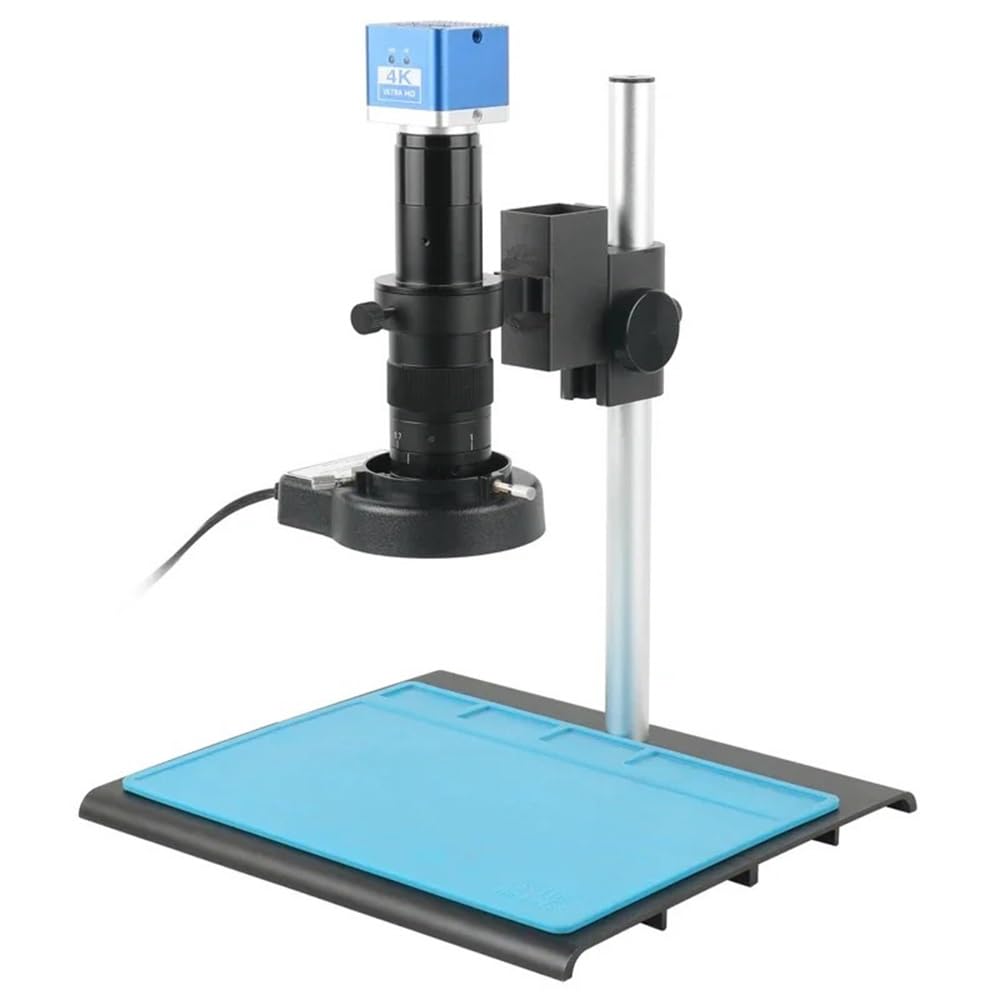 Microscope 24MP HDMI 180X Set HDMI VGA USB Digital Video Monocular Microscope Camera 180X C-Mount for Soldering Phone Repair Tools