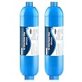 RV Inline Water Filter, NSF 42/372 Certified, Reduce Chlorine, Odor, Taste, Rust and Fluoride in Drinking Water, Dedicated for RVs and Marines, Pack of 2