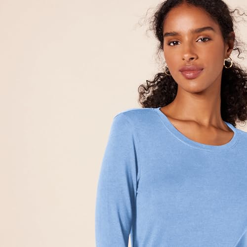 Image of Amazon Essentials Women's Regular-Fit Long-Sleeve Crewneck T-Shirt (Available in Plus Size)