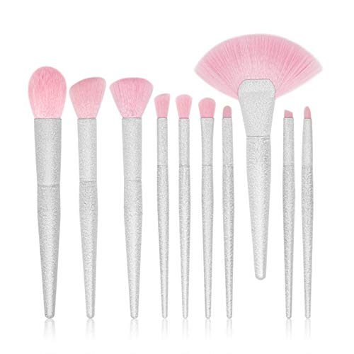 Pinceaux de maquillage fard à paupières et fond de teint lot de 10