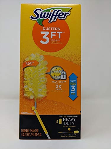 Swiffer 44750 Dusters Extender Kit, 360°, Extends Up to 3'