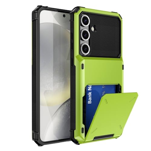 Coque Samsung Galaxy S20 Plus antichoc à rabat et porte-carte vert