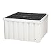 New Pig PAK1007 Heavy-Duty Poly IBC Spill Containment Unit with Drain, 12000 lbs Load Capacity, 58" Length x 58" Width x 33.5" Height, White/Black