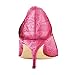 XYD Office Event Dress Pumps Pointed Toe Kitten Low Heels Slip On Comfortable Shoes for Women Size 4 Rosy
