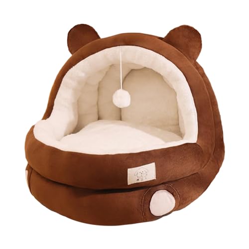 Yajuyi Cama semi fechada para gatos, ninho para gatos, suprimentos para animais de estimação, resist