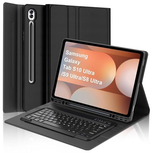Image of Case for Samsung Galaxy Tab S9 / S8 Ultra 14.6 inch, Magnetic Keyboard