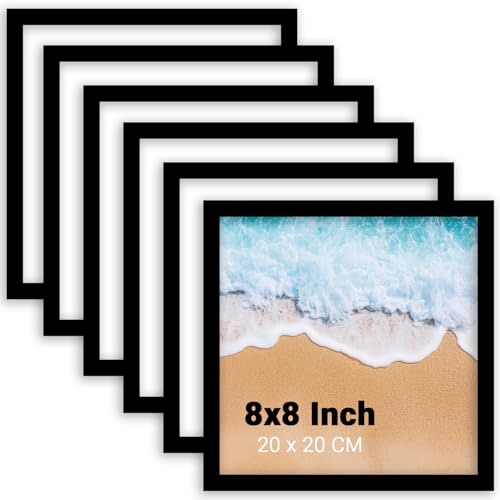 Image of kotart Photo Frame For Wall | Aesthetic Collage Picture Frames For Wall Decor | Rectangular Photo Frames For Home Decor Office Livingroom Bedroom | Pack of 6 (8X8 inch)
