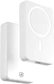 Gshield Power Bank Wireless MagPower Magnético sem fio, Carregador Portátil por Indução Compatível com Magsafe, Branco (5.000 mAh)