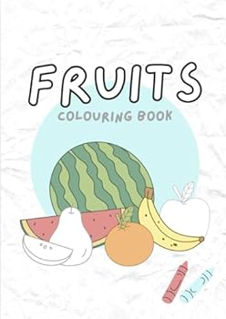 Paperback Fruits Colouring Book