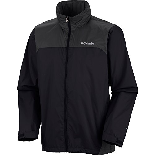 Columbia Men's Big & Tall Glennaker Lake Packable Rain Jacket (Black/Grill, XXXL)2