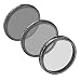 Neewer for DJI OSMO/Inspire 1, Professional 3-Pack Filter Set: (1) PL Filter+(1) ND8 Filter+(1) ND16 Filter, Made of High Definition Glass