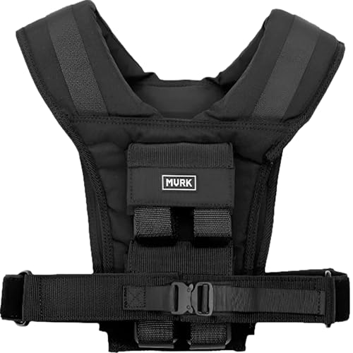 MVRK Adjustable Weighted Vest Men 18 lbs - Weighted Workout Vest With Iron Weights, Heavy Duty Weighted Exercise Vest For Functional Training, Slim Design Weighted Running Vest, Weight Vest for Men