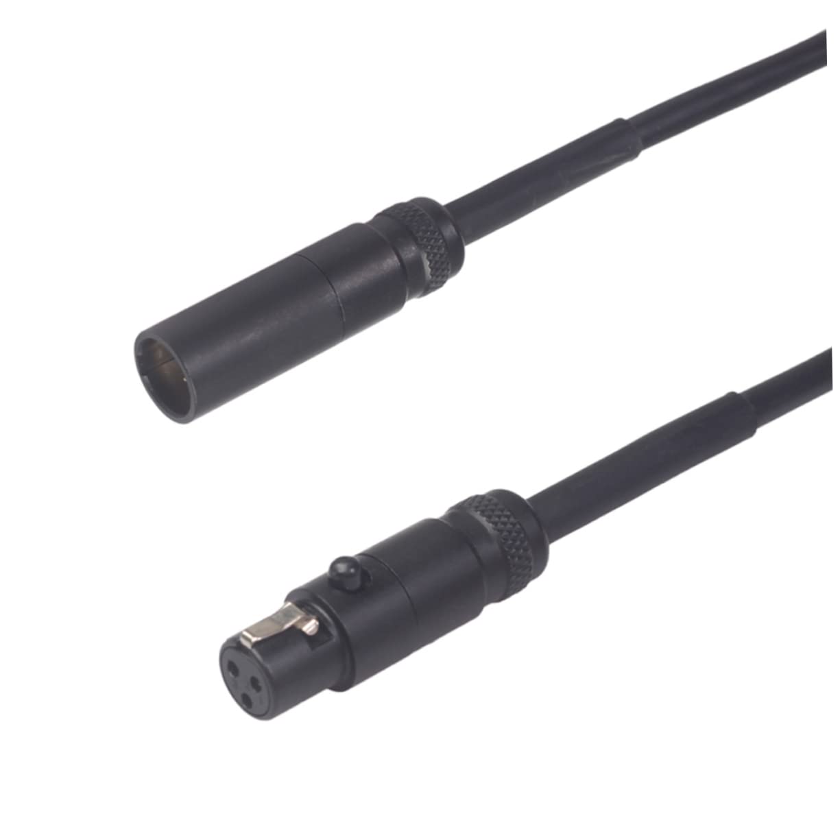 Abaodam 3 Piezas Cable macho de 3 pines a hembra de 3 pines cable de micrófono cable de auriculares Altavoces cable de extensión cable micro xlr mini tejer altavoz hombre a mujer