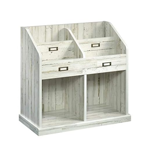 Sauder Barrister Lane Bookcase, White Plank Finish