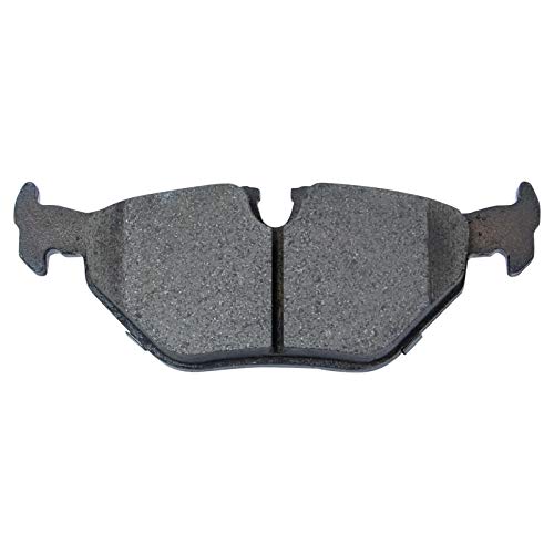 Image of TRQ Rear Brake Pad and Rotor Set Ceramic Parking Shoe Compatible with 1992 BMW 318i 325i