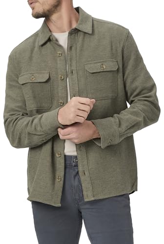 PAIGE Men's Wilbur Brushed Twill Overshirt