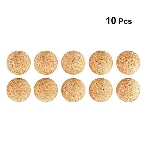 Abaodam 10pcs 3. 15cm Cork Solid Wood Foosball Table Soccer Ball