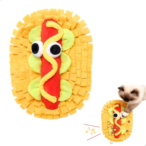 Alfombra Olfativa Perros,Manta Olfativa Perro Lavable Material Polar,Juegos Interactivos para Perros Antideslizante para Mascotas Pequeñas y Medianas,Entrenamiento de Enriquecimiento Cognitivo