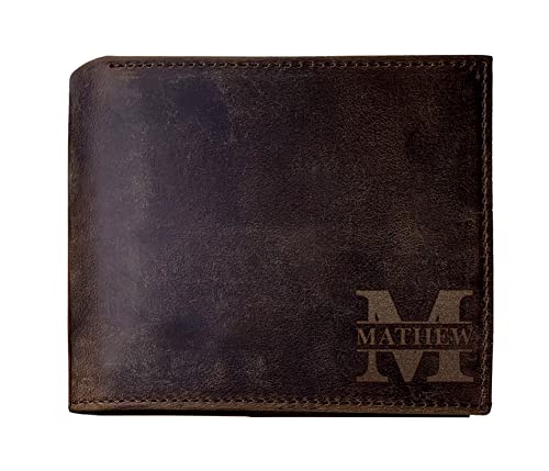 Custom Gifts For Fathers Day, Custom Gifts For Men, Personalized Initials Name & Inside Text, Customizable Monogram Men Wallet, Valentine Gift For Him, Personalized Men Wallet For Groom Wedding #TOP5