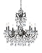 Crystorama 5198-EB-CL-S Crystal Eight Light Chandeliers from Legacy collection in Bronze/Darkfinish,