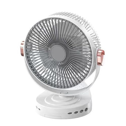 Ventilador con clip de velocidad ajustable con luz nocturna recargable 2