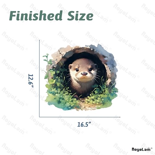 Vinilo decorativo de nutria en pared, removible e impermeable miniatura 5