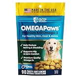 Omega 3 for Dogs – Dog Joint Support Soft Chews – Fish Oil Supplement for Dogs with EPA & DHA – Krill Oil Dog Chews – Supports Skin & Coat