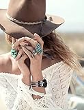 Wearlizer Beaded Straps Compatible with Samsung Galaxy Watch 7/6/5/4 FE/Active 2 40mm 44mm/Watch 6 Classic 43mm 47mm/Watch 5 Pro 45mm, 20mm Premium Nylon Stretchy Boho Solo Loop Straps for Women - Image 6
