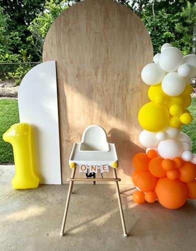 Image of 0 Balloon 40 inch Yellow Number Balloons for 10th Birthday Party Decoration | Saturated Color, Large 40 inch, With Inflation Straw & Hanging Holes, Great for Thanksgiving, Labor Day, Vintage Theme Party