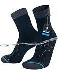 DexShell Waterproof Everyday Socks - Breathable Membrane Over-the-Ankle Socks for Walking, Commuting & Wet Weather Protection - JBG Black, Unisex Large