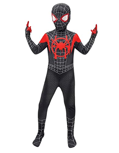 Ugoccam MT-21-008 Superhero Into The Spider Verse Boys Spandex Zentai Suit Kids Bodysuit cover