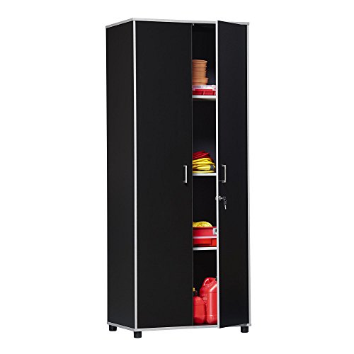 SystemBuild Apollo Tall Cabinet, Black