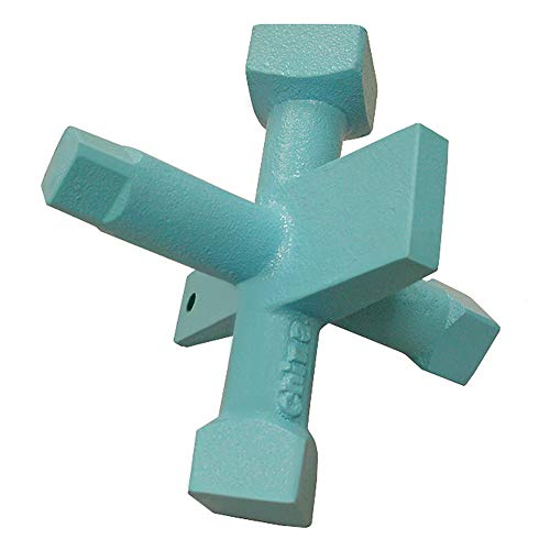 Jones Stephens 6-Way Countersunk Plug Wrench, Blue (J40042)