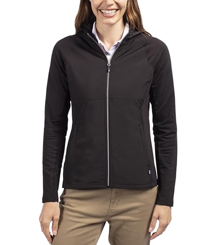 Chaqueta híbrida para mujer con capucha Adapt Cutter & Buck que aísla del frío con ligereza
