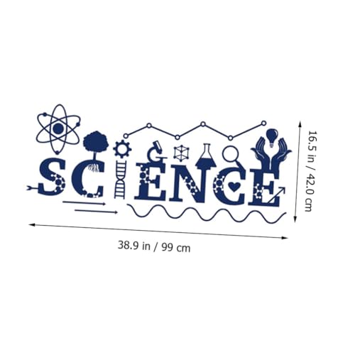 Vinilo Decorativo Ciencia Adhesivo PVC 99x42 cm Azul miniatura 2