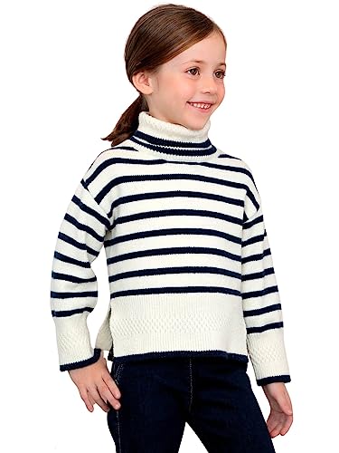 Abel & Lula Stripes Jumper for Girls Navy