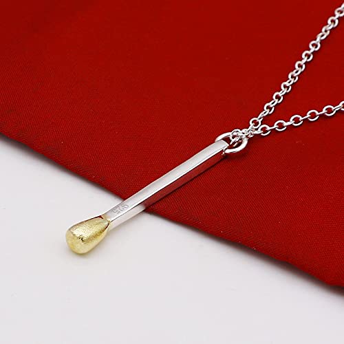 Collier en Argent Sterling 925 Pendentif Match Bijoux Tendance Journalier - 5