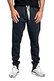 PROCUBE USA ProGo Men's Casual Jogger Sweatpants Basic Fleece Marled Jogger Pant Elastic Waist (Small, Charcoal Grey (Slanted Pocket))