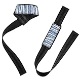 Design antidérapant : la surface de la sangle des sangles de levage est entrecoupée de bandes en caoutchouc, ce qui peut empêcher le fitness de glisser pendant l'haltérophilie ou d'autres exercices.