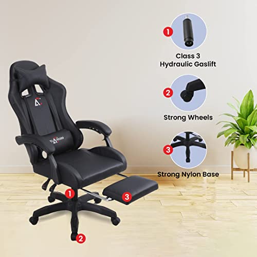 SAVYA HOME Snipe Gaming Chair with Adjustable Headrest & Lumbar Support,135° Recliner Chair|Stretchable Armrest with Footrest,Computer Chair, Apex... - Image 2