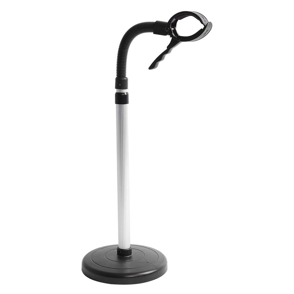 Ejoyous Porta Asciugacapelli, Piantana Porta Phon in Acciaio Inox, Regolabile in Altezza Supporto per Styling dei Capelli per Le Donne e Gli Animali Domestici 40 x 19 x 6 cm