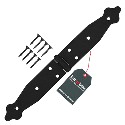 KOTARBAU® Charnière de chantie | Charniere Porte Lourde | Charnières de Portes | Charnière Porte Lourde | Charniere Portail noire 150 x 150 x 35 mm