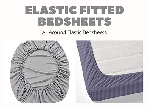 Image of Premium Velvet Solid Woollen Elastic Fitted Bedsheets for Double Bed Queen Size (Size 234 x 254 Cms), with 2 Pillow Covers Elastic, Covers (46 x 68 Cms) (Teal)