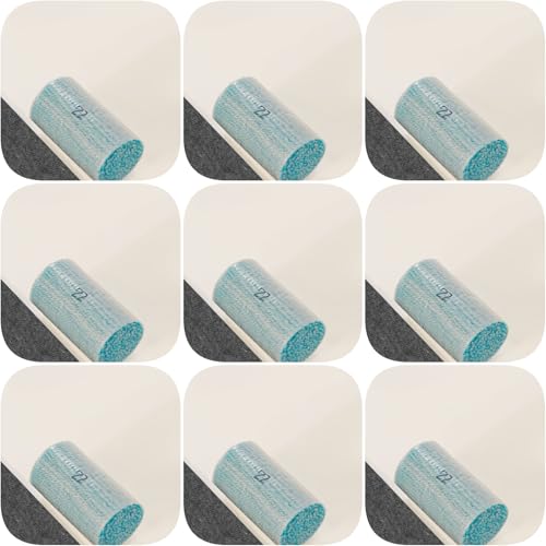 Image of Yglnden 10 Bundles Latch Hook Kit Colorful Yarn Bundles Cut Rug DIY Latch Hook Yarn for Handmake Craft Sewing Knitting for Adults (10 Bundles# Light Blue A)