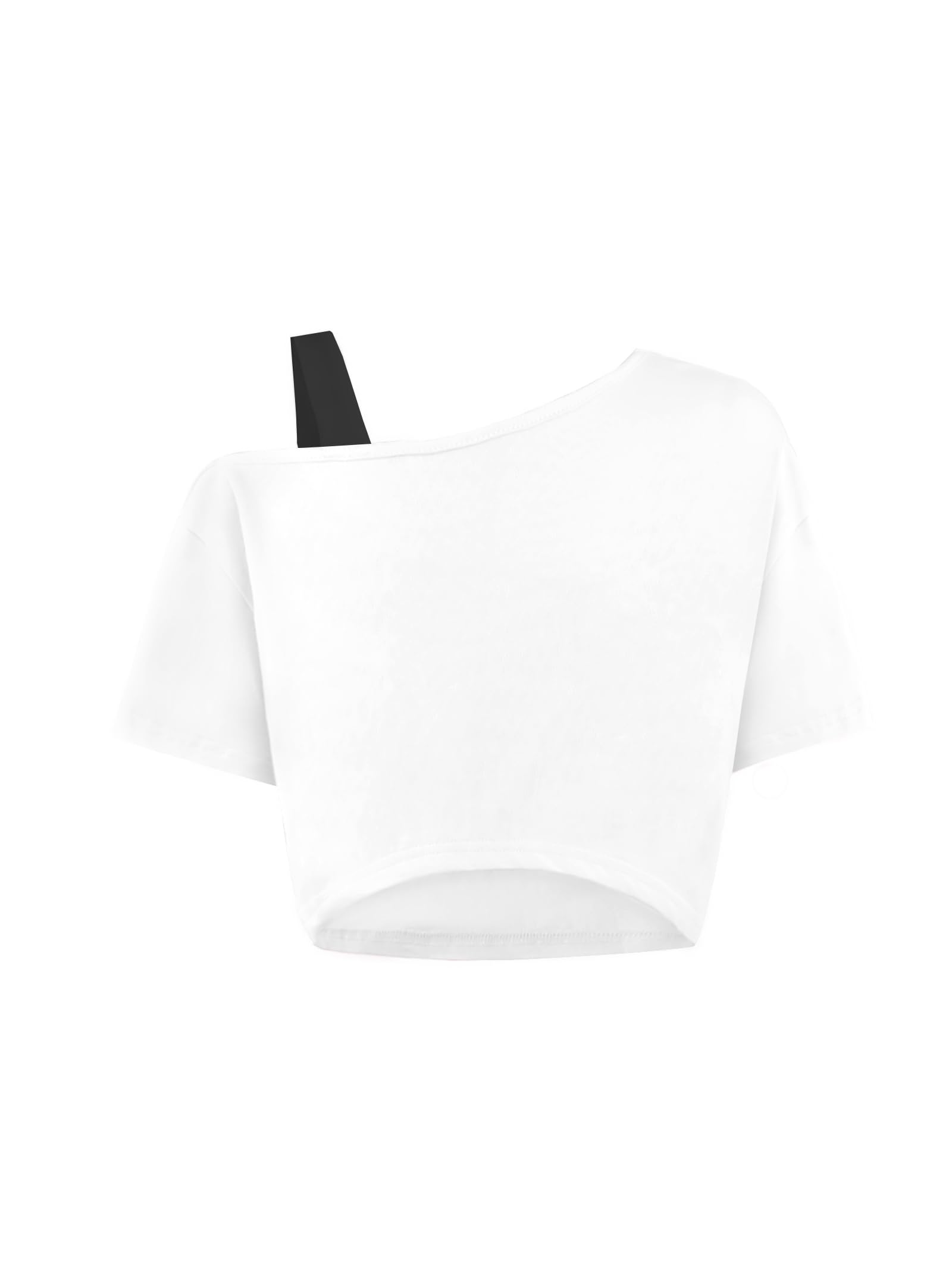 Girls Off The Shoulder Crop Tops Summer Shirts