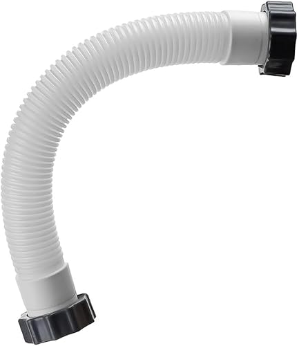Daaxing Manguera de bomba de filtro de arena de piscina de 16 pulgadas, manguera de interconexión con tuercas para sistema de bomba de filtro Intex y filtro de arena, accesorios de piscina (1 unidad)