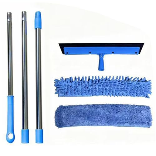 Kit nettoyage vitres extensible pour des baies vitrées lumineuses