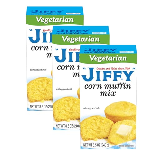 Vegetarian Corn Muffin Mix Easy Bake Cornbread 8.5 oz Pack of 3